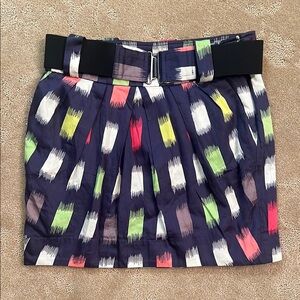 BCBGeneration Navy Mini Skirt w/ Belt, Sz 0